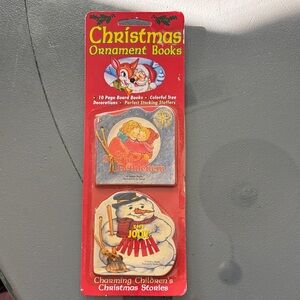 Christmas Ornament Books Set - vintage